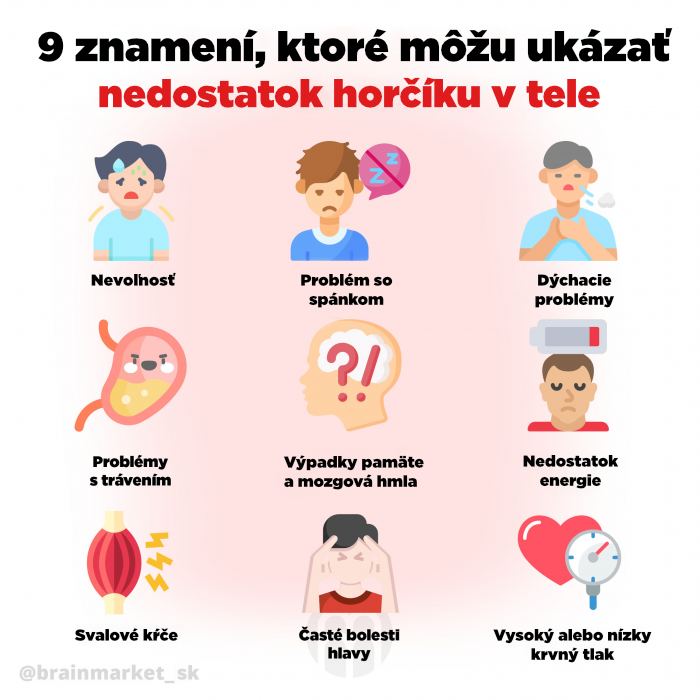 9_znameni,_ktere_mohou_ukazat_nedostatek_horciku_v_tele_infografika_brainmarket_CZ